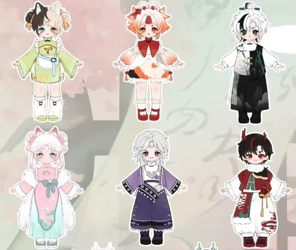 Nagi 4 Exchange The Untrammeled Traveler Series Bjd Action Figure Blind Box