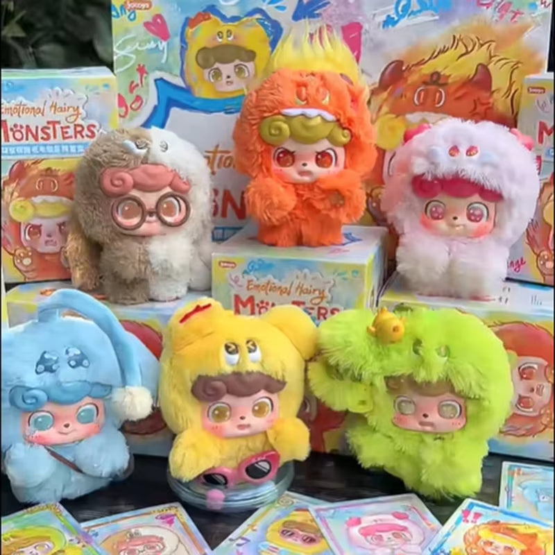 JOTOYS Q.KID Emotional Hairy Monsters Series Plush Blind Box